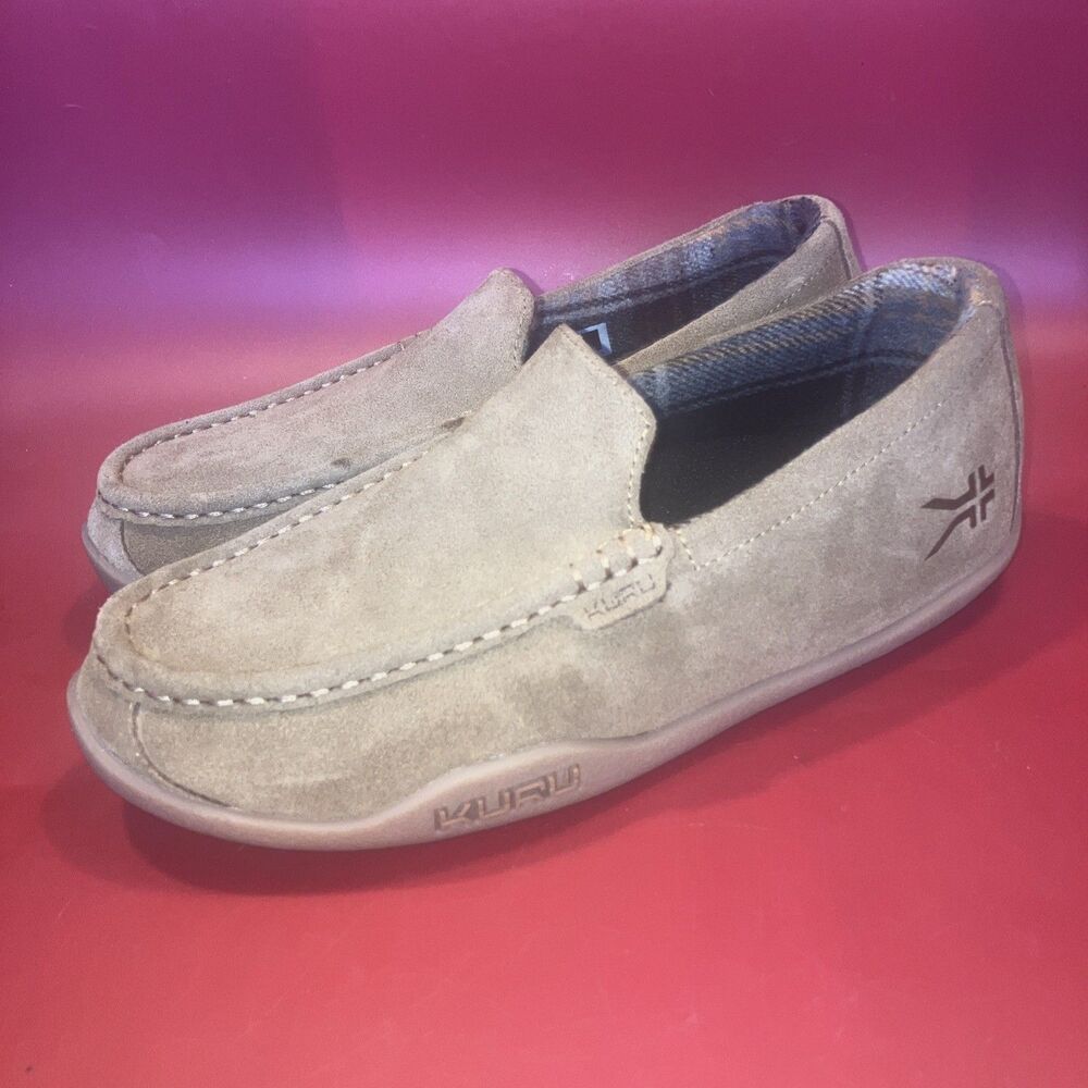Kuru Loft Mens Size 9.5 Brown Casual Walking Moccasin Slip-On Slippers Shoes